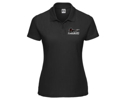 539F – Damen  Classic Mischgewebe-Polo Schwarz